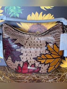 BRAHMIN Small Kathleen Toffee Cartland Genuine Soft Leather $445 PRICE FIRM